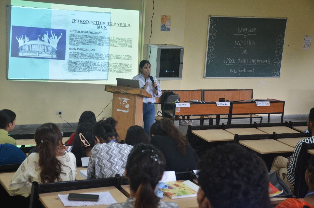 Success at NYP and MUN Mock Youth Parliament Workshop